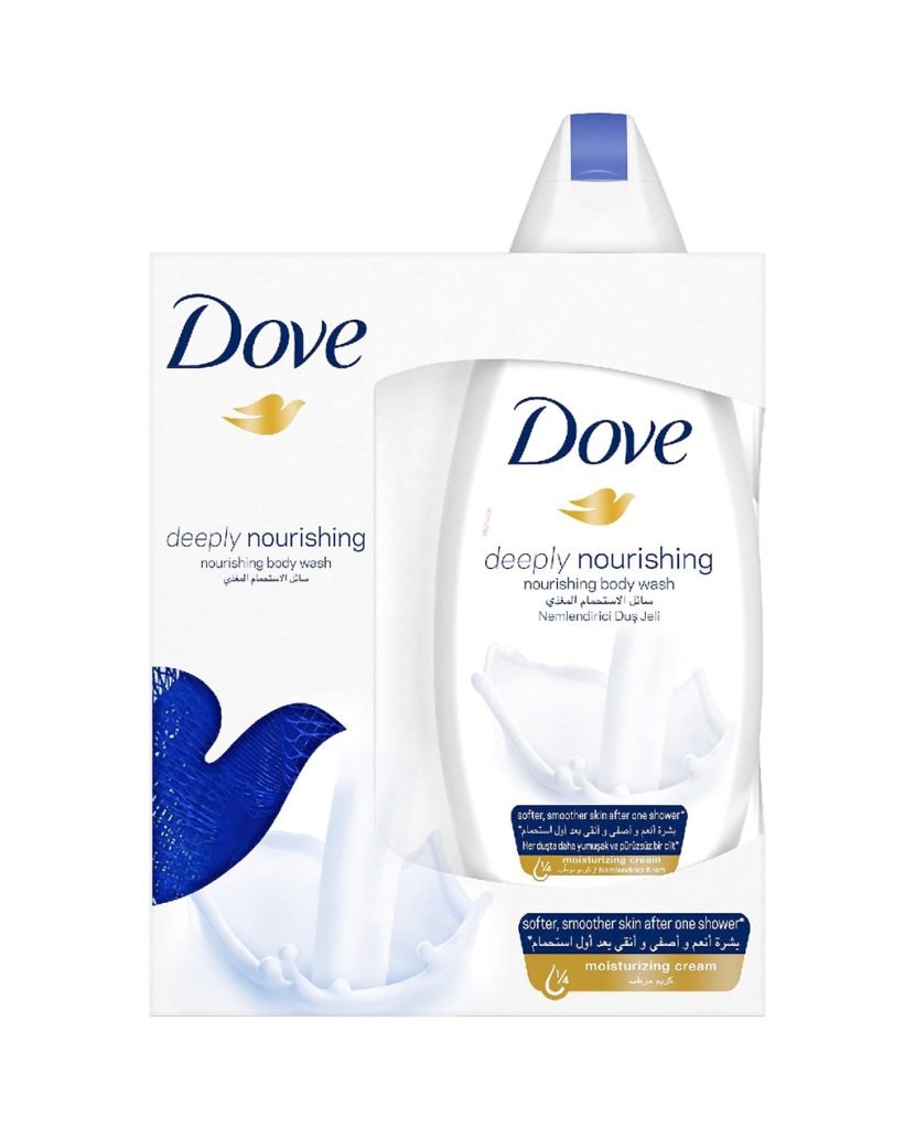Dove Shower Gel Deeply Nourishing 250 ml With Loofah ??? ???????? ???????? ????????????????