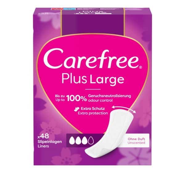 Carefree Large Pantyliners Violet 48pcs