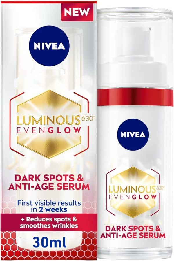 NIVEA LUMINOUS 630 EVEN GLOW DARK SPOTS, ANTI AGE SERUM  SERUM 30ml