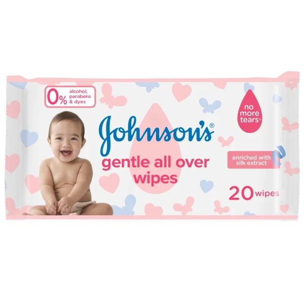 Johnson's Baby Wipes Gentle All Over 20 Wipes