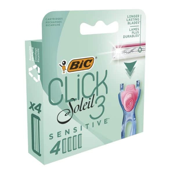 Bic Click Soleil 3 Sensitive Green Colored Razor 4PCS​ - Image 4