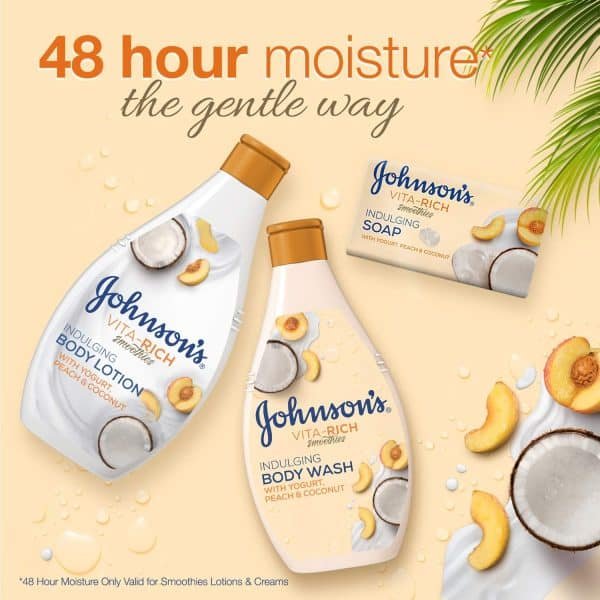 Johnson's Body Wash Vita-Rich Yogurt Peach & Coconut 250ml - Image 4