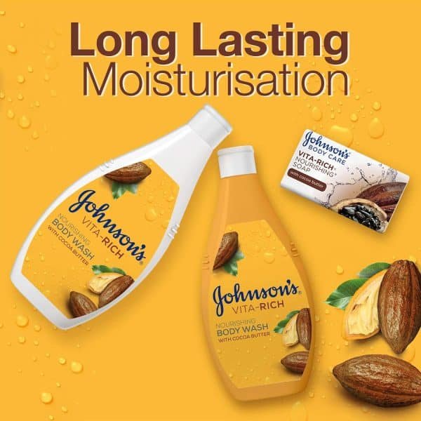 Johnson's Body Wash Vita-Rich Cocoa Butter 250ml - Image 4