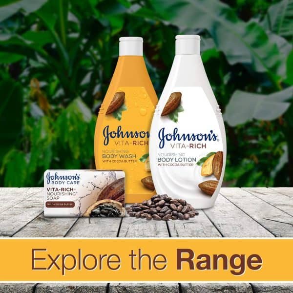 Johnson's Body Wash Vita-Rich Cocoa Butter 250ml - Image 5