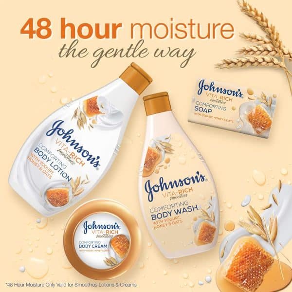Johnson's Yogurt Honey And Oats Body Wash 400ml - Image 4