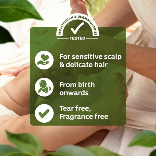 Johnson's Naturally Sensitive Shampoo With Organic Aloe Vera 395ml - Image 6