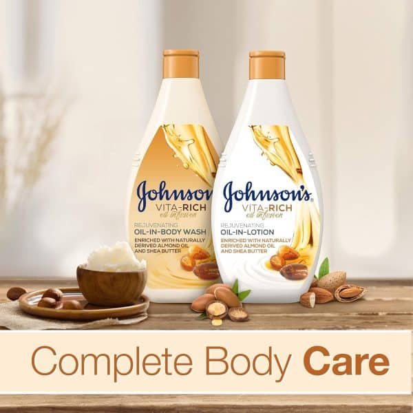 Johnson's Oil-In-Body Wash With Almond Oil And Shea Butter 400ml - Image 6