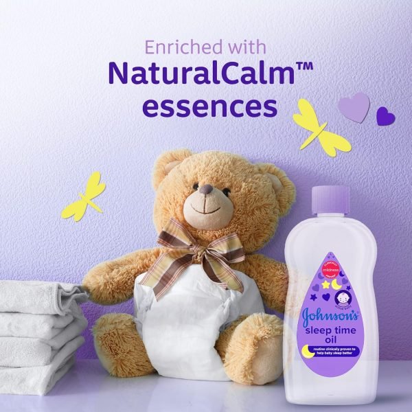Johnson's Sleep Time Baby Oil 300ml - Image 4