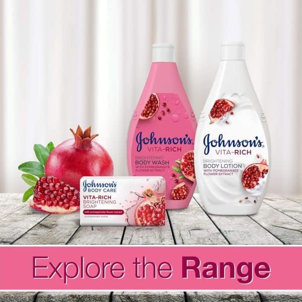 Johnson's Vita-Rich Pomegranate Flower Extract Body Wash 400ml​ - Image 4