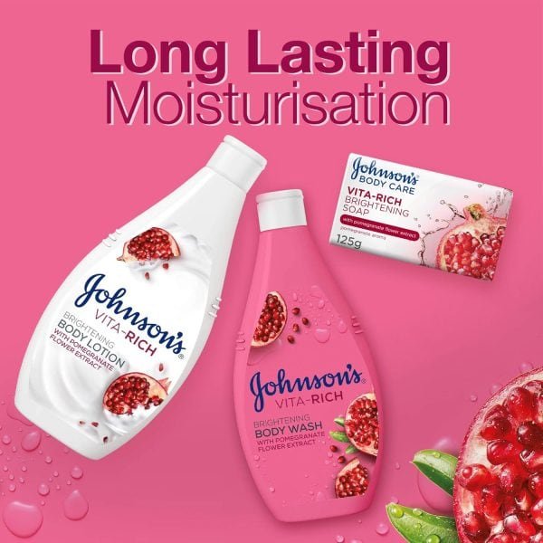 Johnson's Vita-Rich Pomegranate Flower Extract Body Wash 400ml​ - Image 5