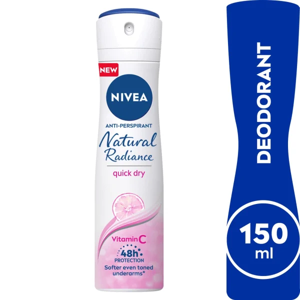 Nivea Natural Radiance C-E Vitamin Deodorant Spray 150ml - Image 4