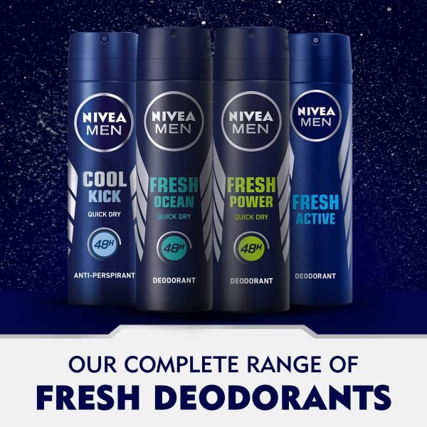 Nivea Cool Kick Men Deodorant Spray 200ml - Image 9