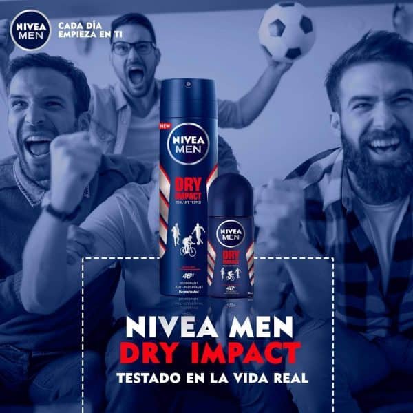Nivea Dry Impact Men Deodorant Spray 200ml - Image 4