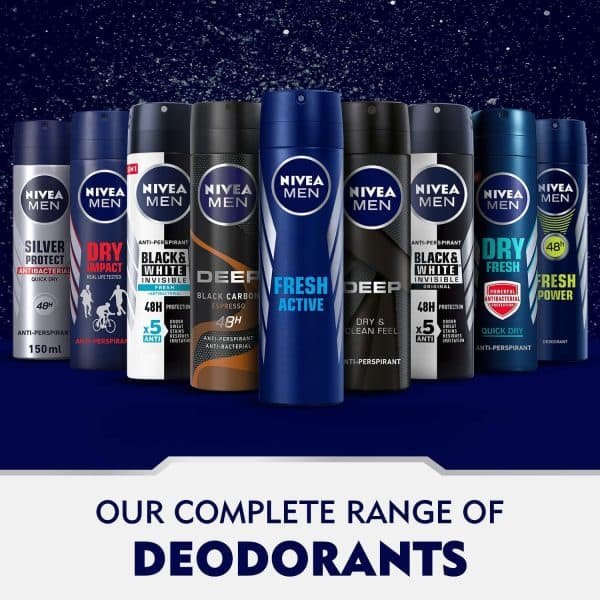 Nivea Invisible Black & White Fresh Men Deodorant Spray 200ml - Image 8