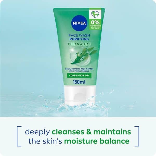 Nivea Purifying Ocean Algae Face Wash 150ml - Image 4