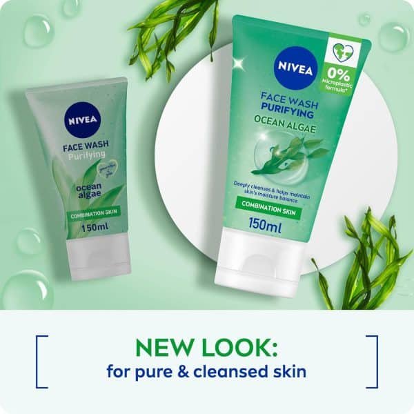 Nivea Purifying Ocean Algae Face Wash 150ml - Image 5