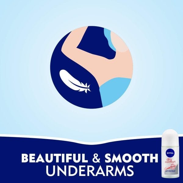 Nivea Roll-On Deodorant Dry Comfort 50ml - Image 4