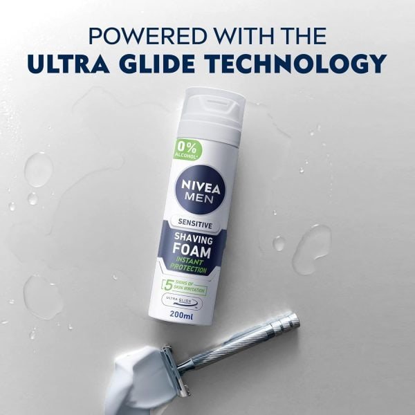 Nivea Instant Protection Shaving Foam 200ml - Image 6