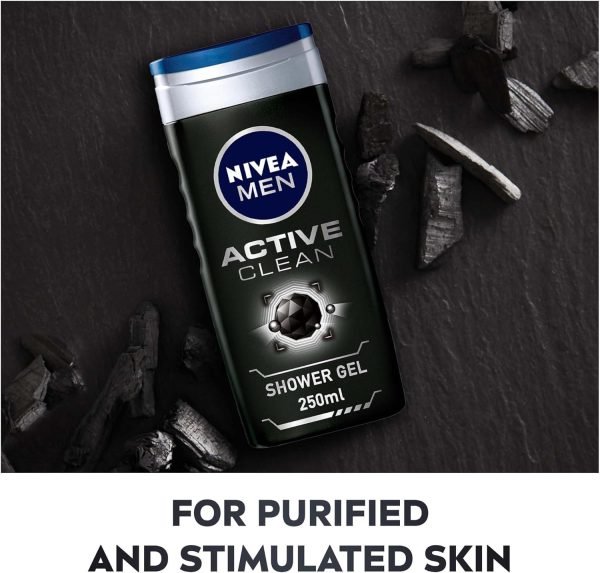 Nivea Active Clean Shower Gel 250ml - Image 4