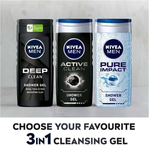 Nivea Active Clean Shower Gel 250ml - Image 5