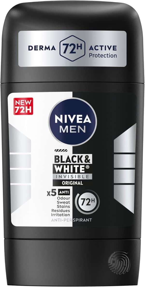 Nivea Black & White Original 3in1 Deodorant Stick 50ml