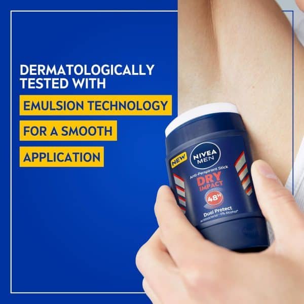 Nivea Dry Impact 3in1 Deodorant Stick 50ml - Image 6