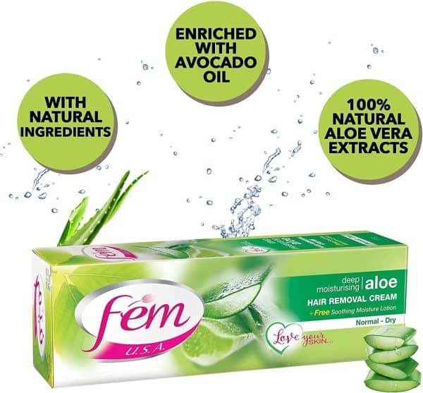 Fem Aloe Vera Hair Removal Cream 120g - Image 5