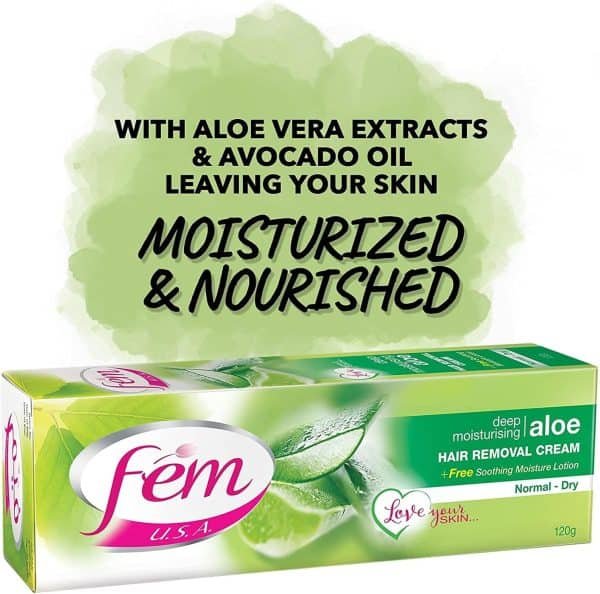 Fem Aloe Vera Hair Removal Cream 120g - Image 6