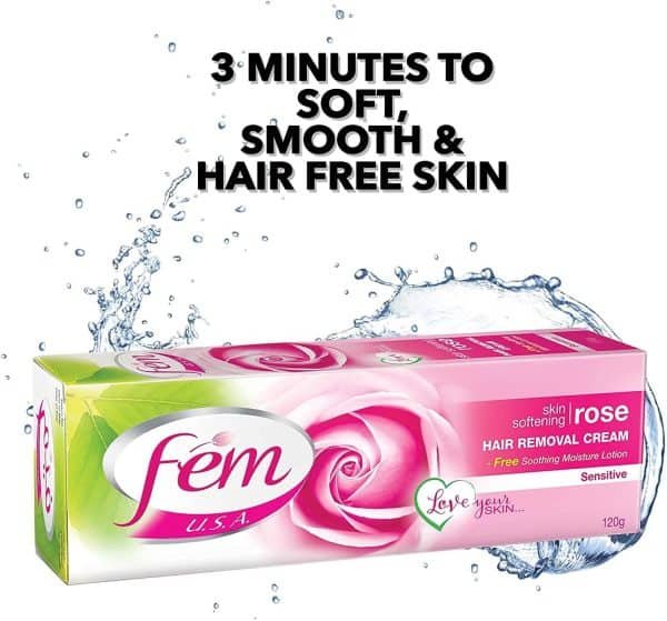 Fem Rose Sensitive Hair Removal Cream 120g - Image 4