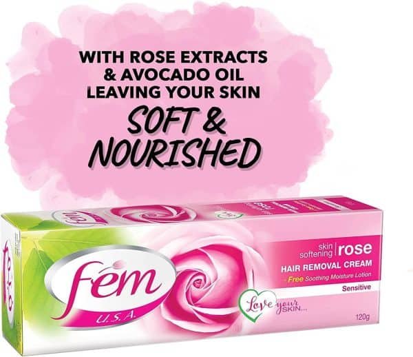 Fem Rose Sensitive Hair Removal Cream 120g - Image 6