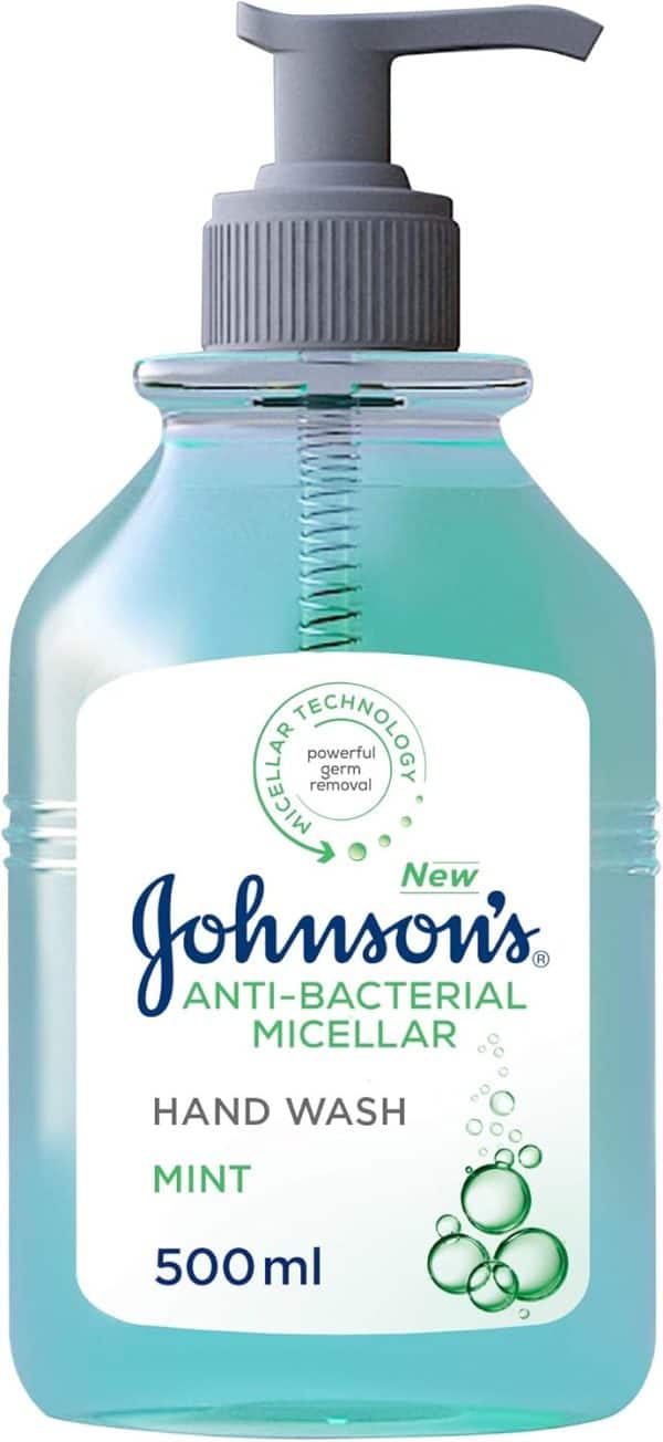 Johnson's Anti-Bacterial Micellar Mint Hand Wash 500ml