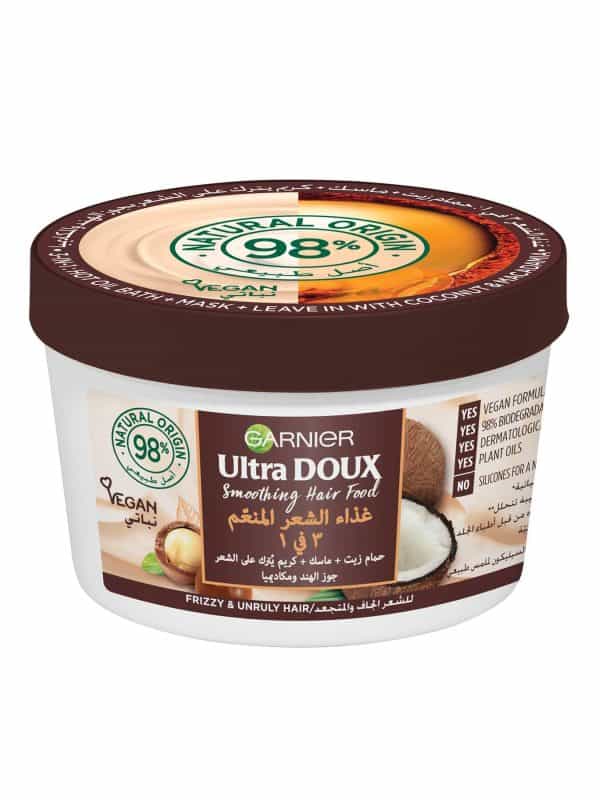 Garnier Ultra Doux Smoothing Hair Food 3-in-1 Coconut & Macadamia 390ml