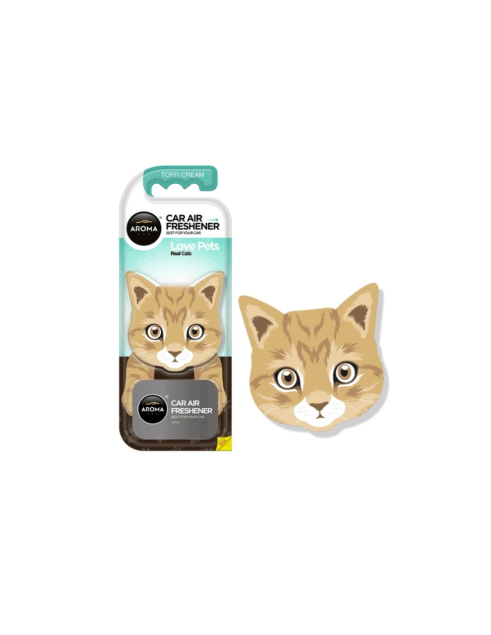 معطر سيارة أروما بنكهة التوفي مع لمسة حيوانات اليفة يعطي رائحة دافئة وجذابة