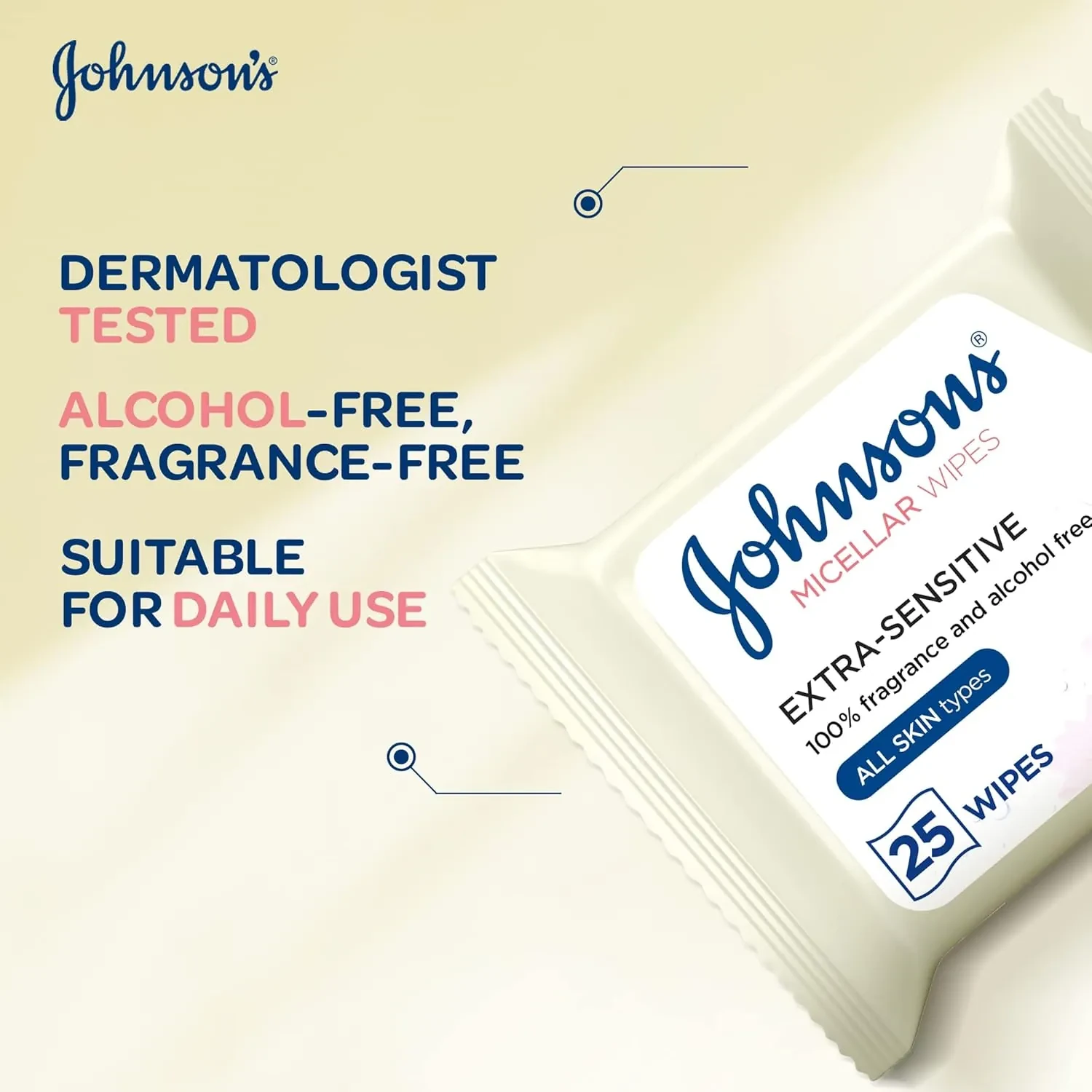 مناديل تنظيف يومية من جونسون بميسيلار تمنح راحة فورية