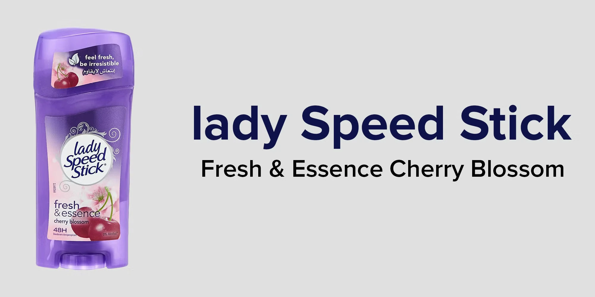 ليدي سبيد ستيك مزيل عرق كرز يمنح رائحة عطرة طوال اليوم