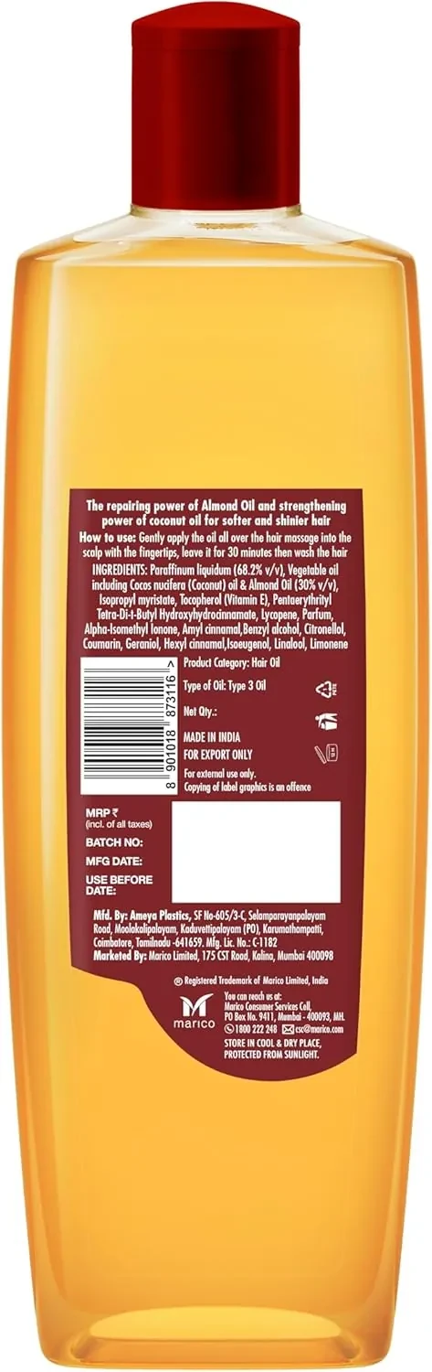 باراشوت زيت باللوز يحمي الشعر من الجفاف والتقصف