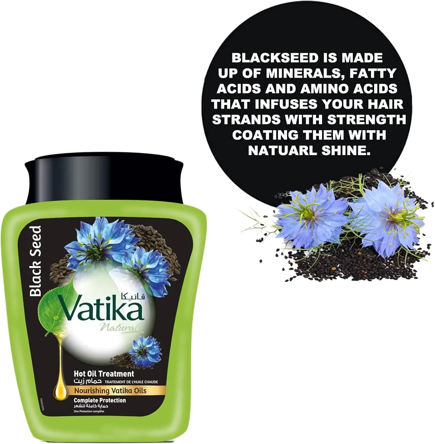 فاتيكا حمام زيت طبيعي للعناية بالشعر الجاف والضعيف