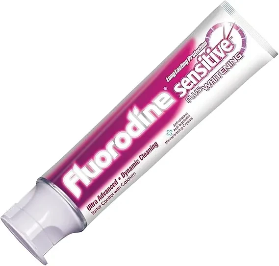 فلورودين سينسيتيف بلس معجون لطيف يخفف الحساسية ويبيض الأسنان بفعالية