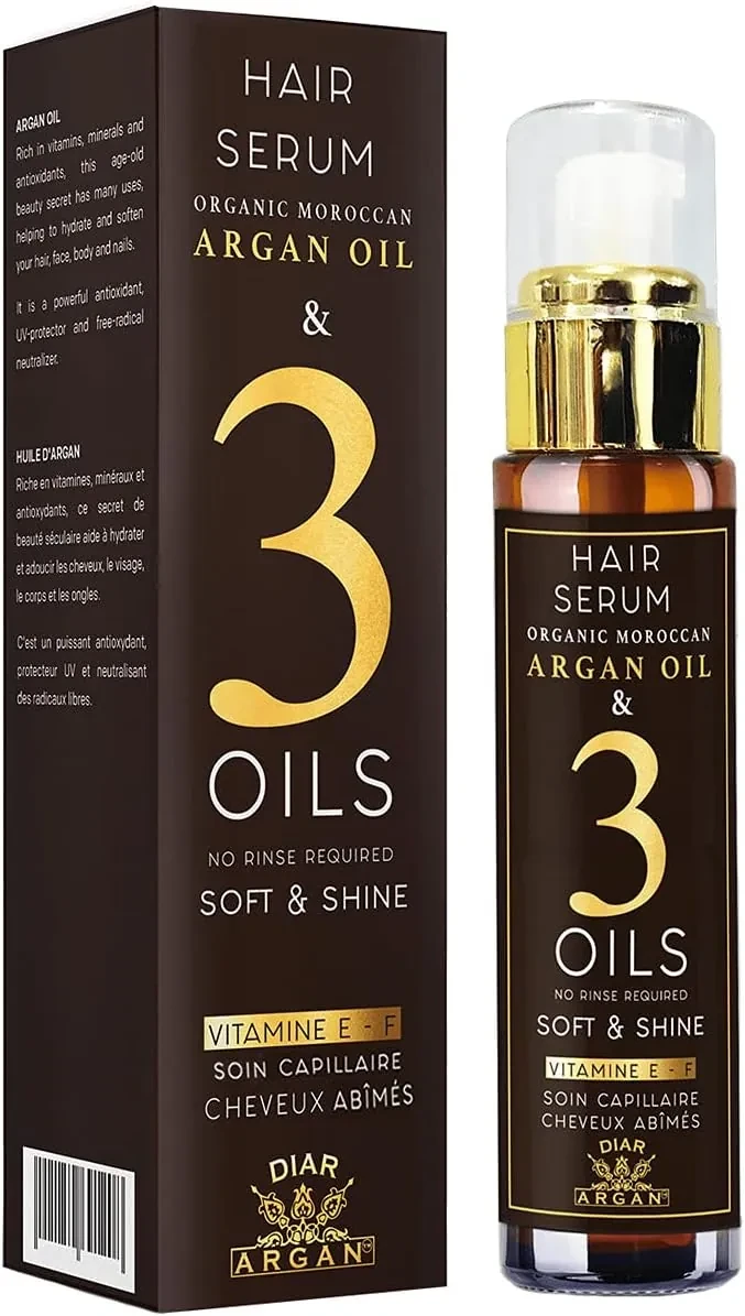 سيروم ديار أرجان بالزيوت الثلاثة يرطب ويغذي الشعر