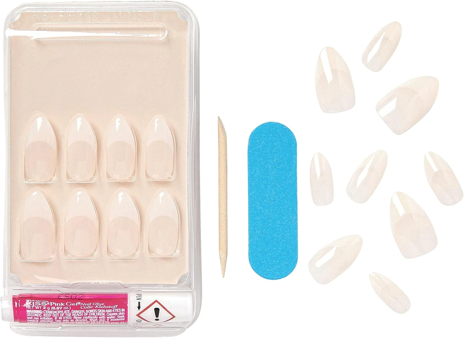 كيس اظافر اكريليك فرنش نود KAN06C لستايل كلاسيكي