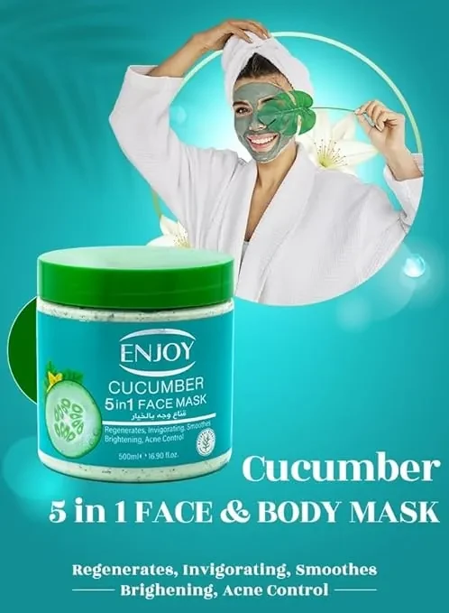 ماسك انجوي بخلاصة الخيار تفتيح وتنقية للبشرة الحساسة