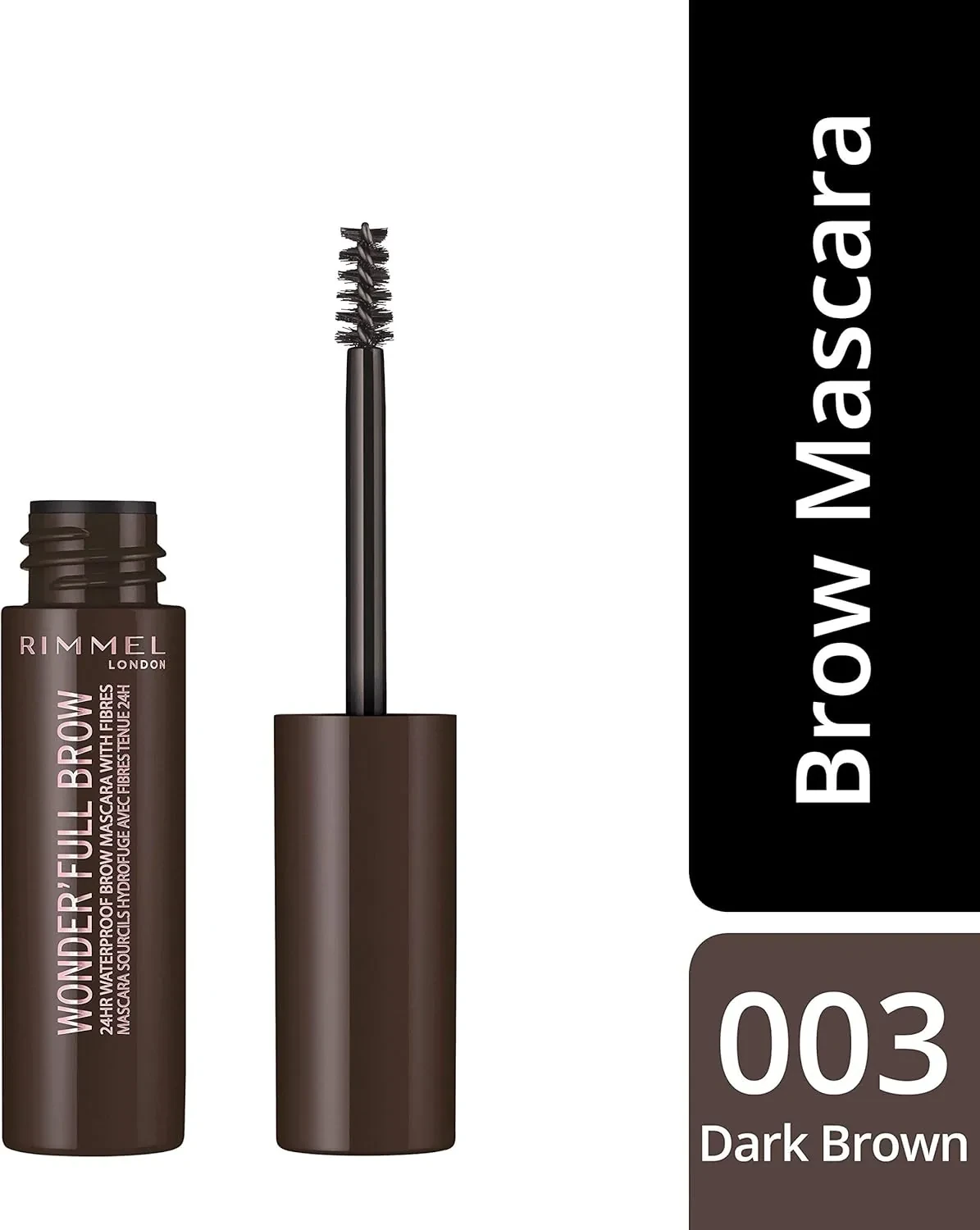 جل حواجب ريميل وندرفل داكن 003 تركيبة سهلة الاستخدام