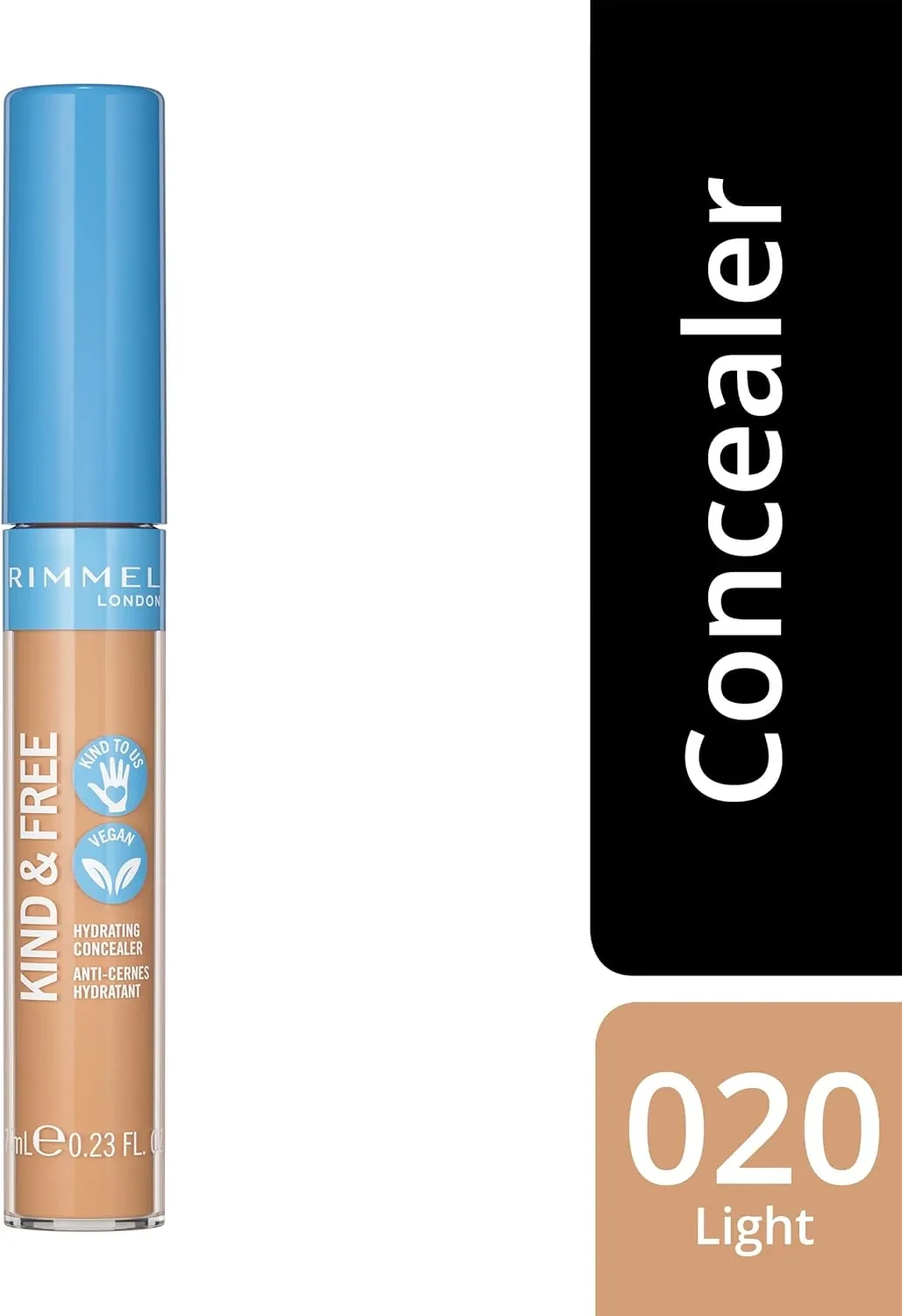 كونسيلر ريميل كايند اند فري 020 لايت لمكياج يومي بسيط