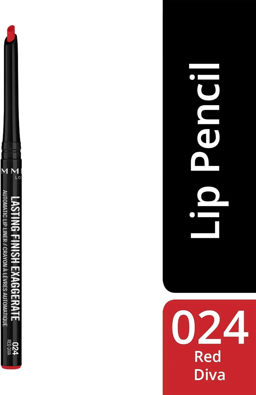 قلم شفاه ريميل اوتوماتيك 024 لون غني لتحديد الشفاه بسهولة