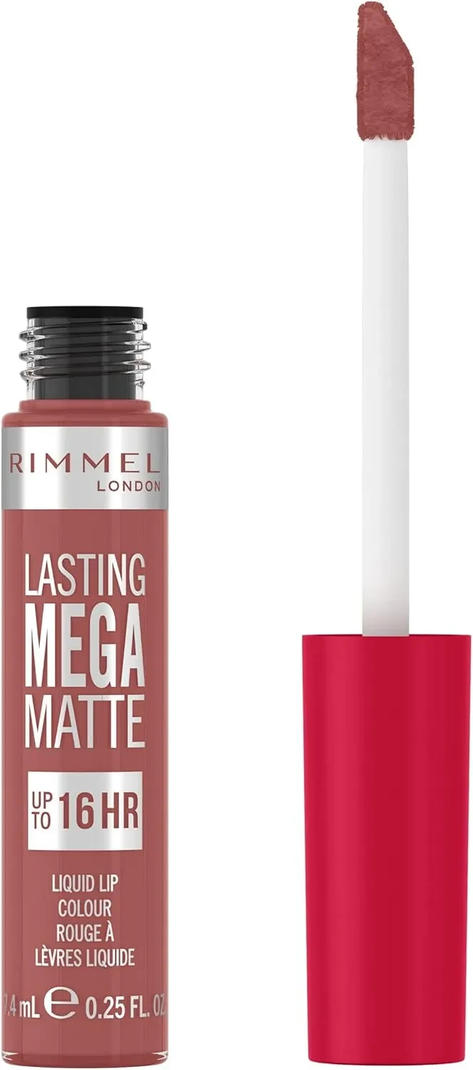 احمر شفاه ريميل لندن ميجا مات 200 بينك بلينك لاطلالة جريئة وجذابة