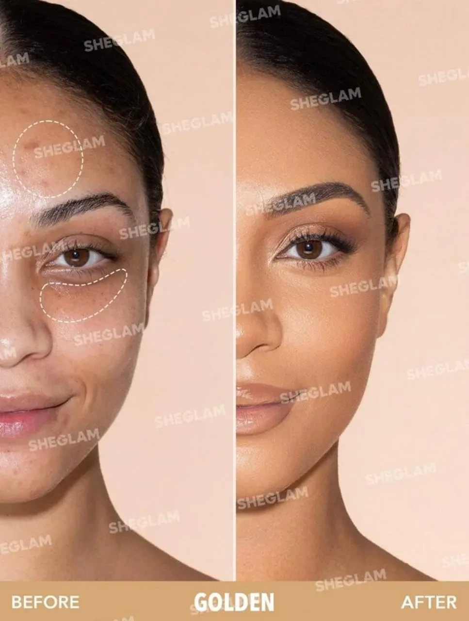 كونسيلر كومبليكشن بوست شيجلام ذهبي يمنح اساسا متجانسا