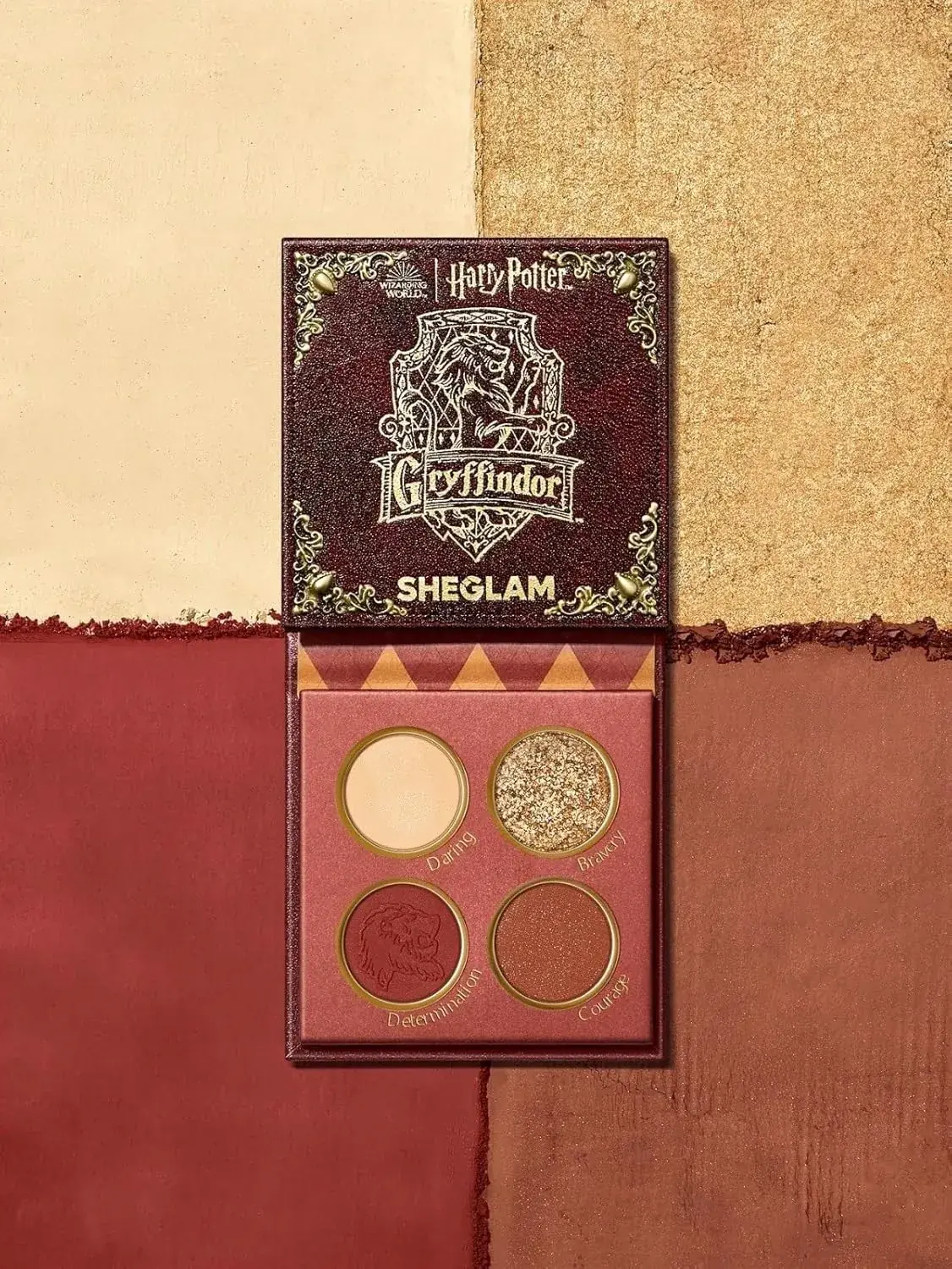 مكياج عيون شيجلام باليت جريفندور هاوس لإطلالة لامعة