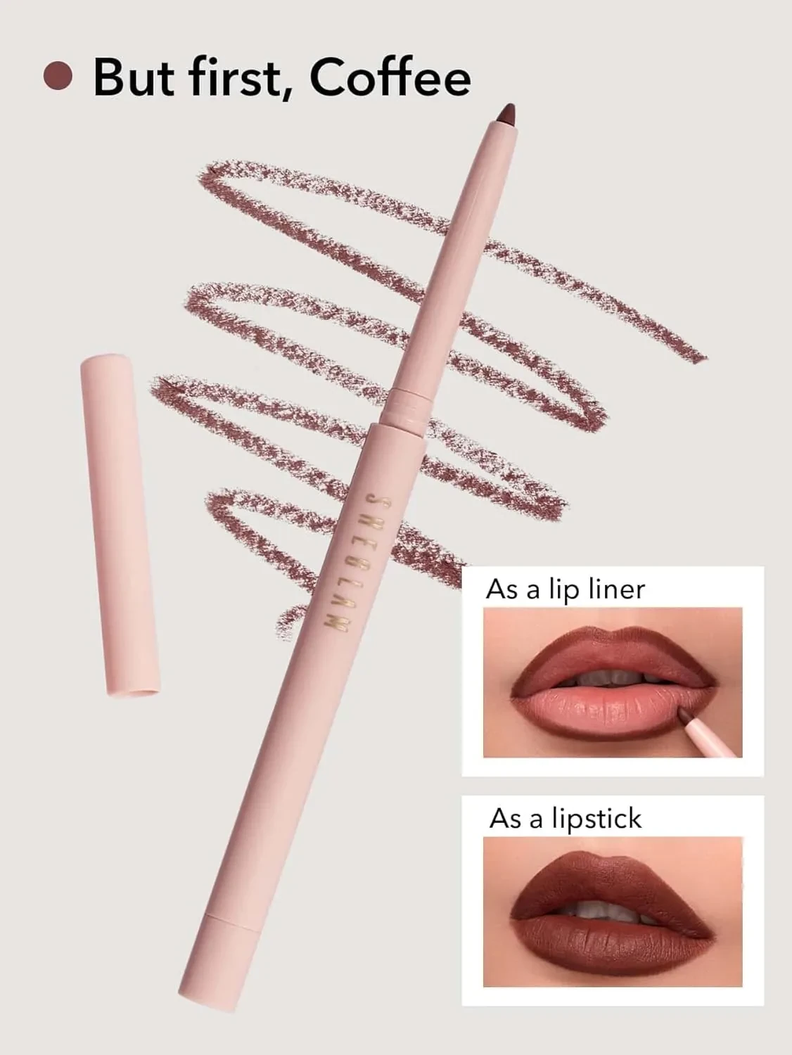 قلم محدد شفاه شيجلام بت فيرست كوفي لتحديد مثالي