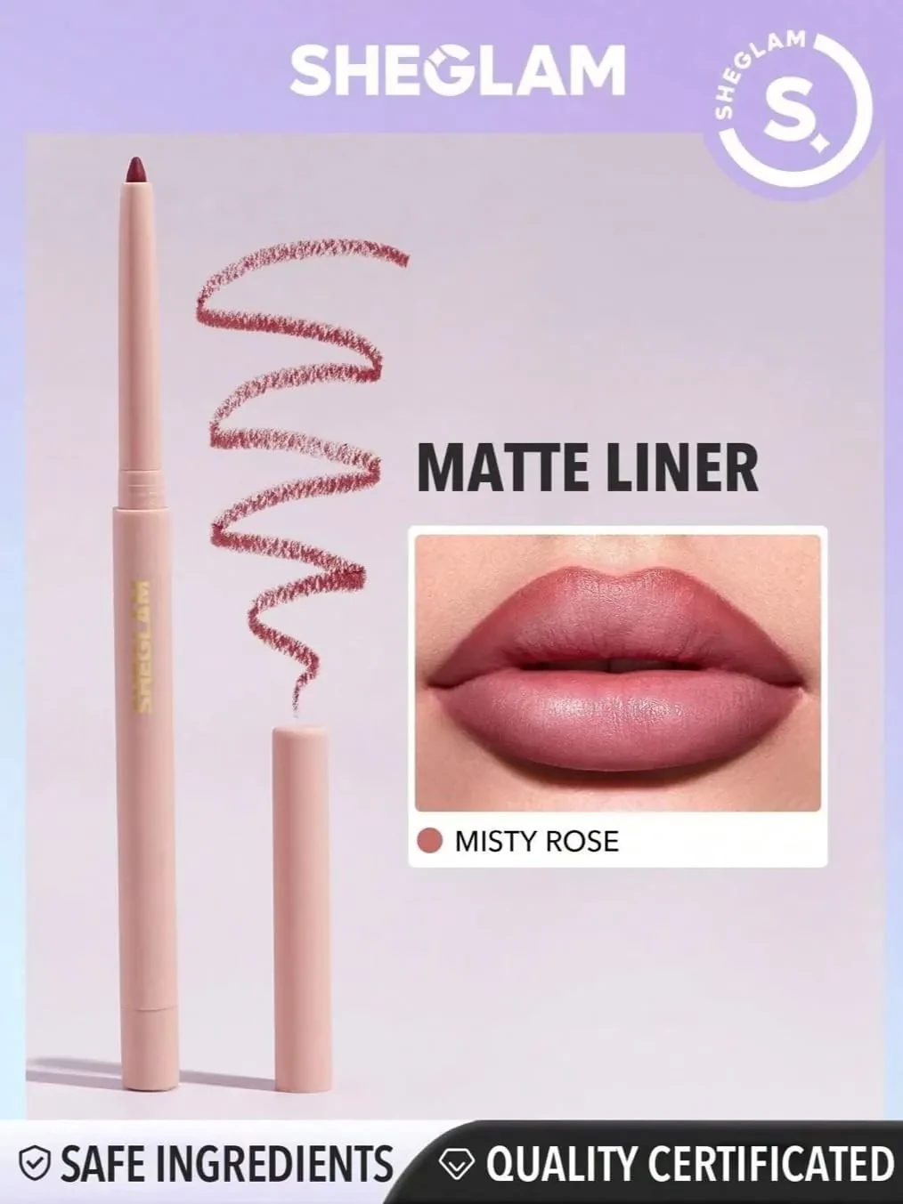 قلم محدد شفاه شيجلام سو ليبي ميستي روز لمظهر انثوي