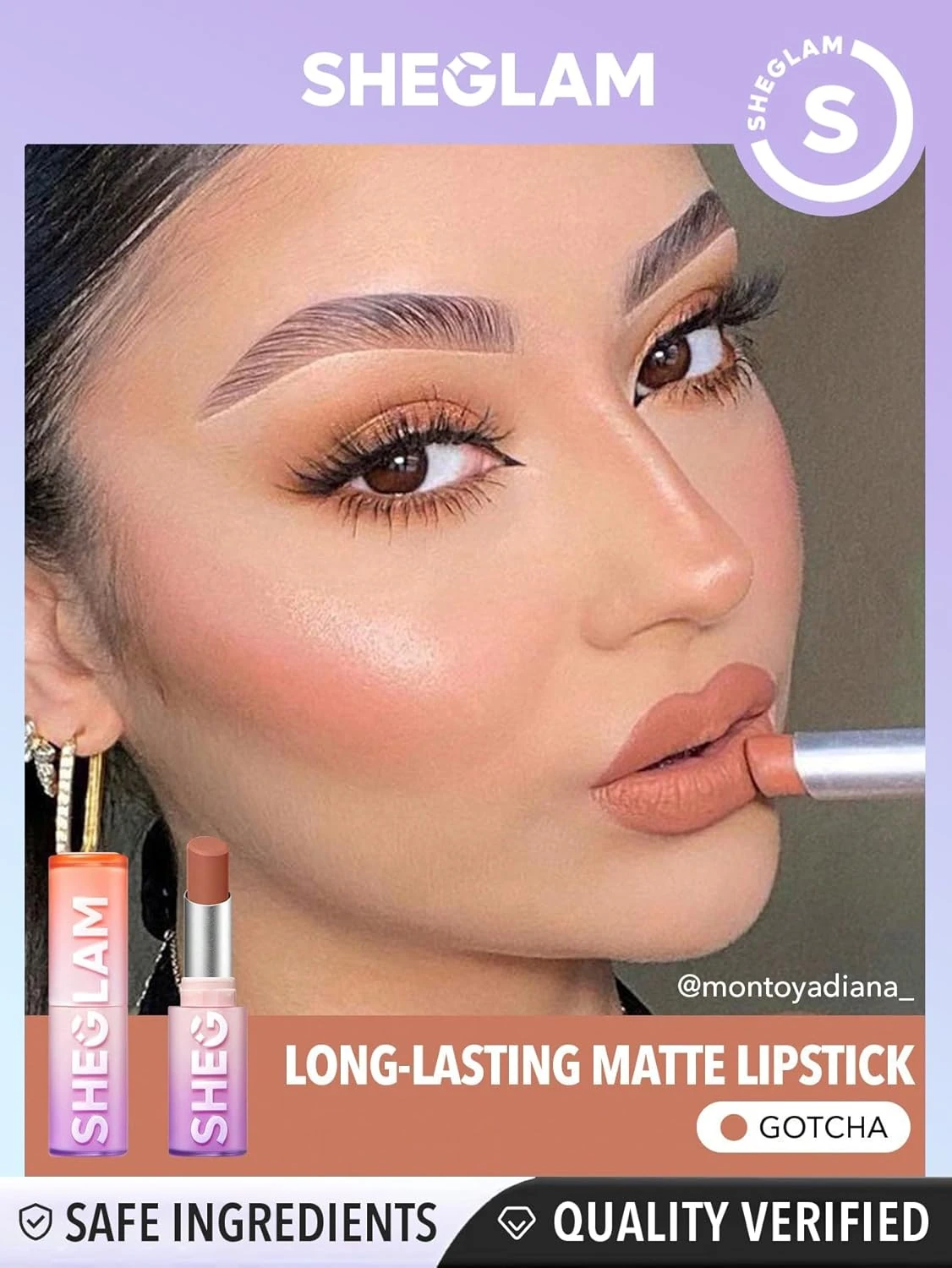 احمر شفاه شيجلام ديناميت بوم غوتشا لون بارز مطفي